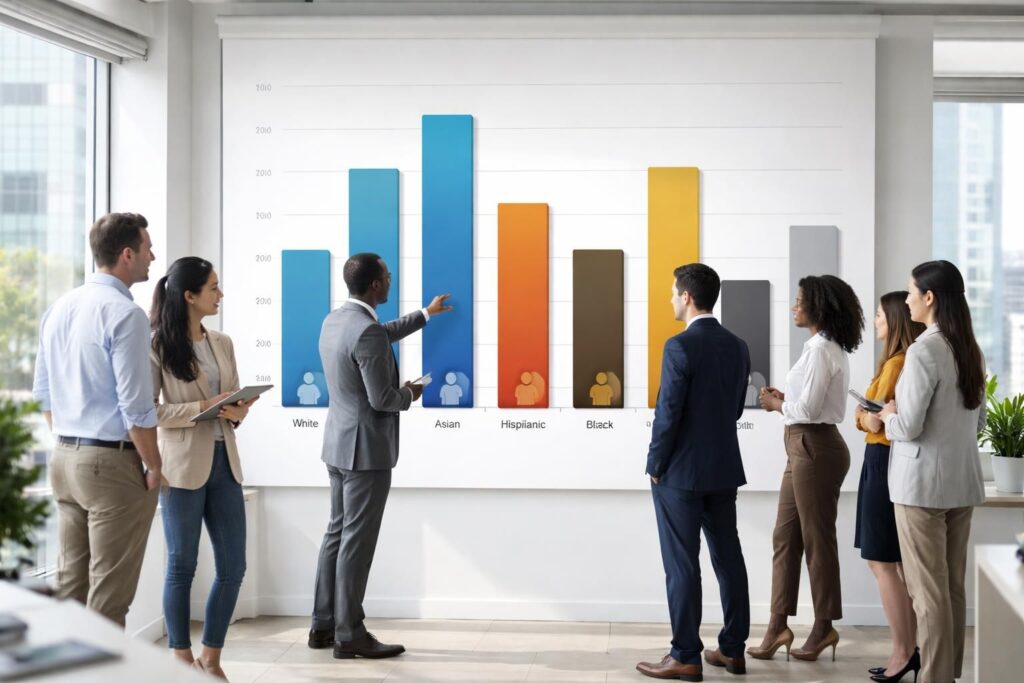analyse des écarts de salaire moyen aux usa en 2026 en fonction du sexe et de l’origine, mettant en lumière les disparités économiques et sociales.