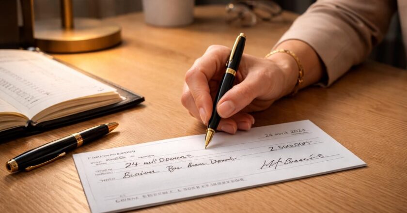 Écrire un chèque sans erreur : les points à vérifier